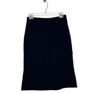 VINTAGE Navy High Waist Stretch Juniors Skirt 5/6 Business Casual 90s Y2K